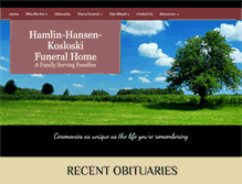 Tablet Screenshot of hhkfuneralhome.com